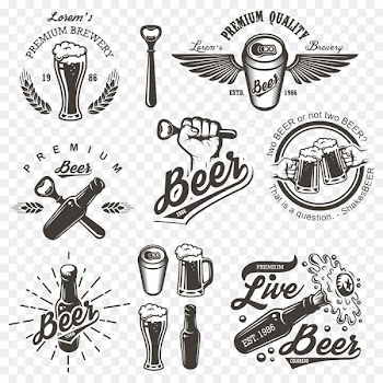 Brewery Logo Brewing Illustration - Beer icon design 