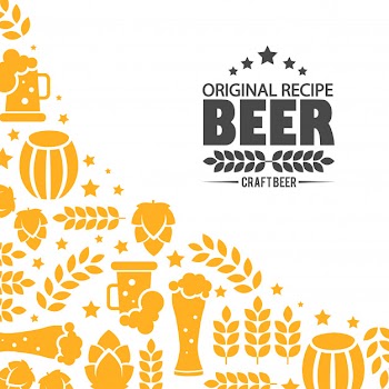Brewery logo emblem design. Free Vector