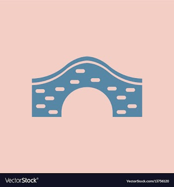 Brick bridge arch architecture building monument vector image