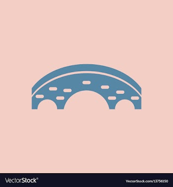 Brick bridge arch architecture building monument vector image