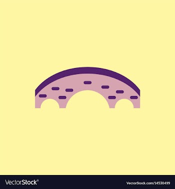 Brick bridge arch architecture building monument vector image