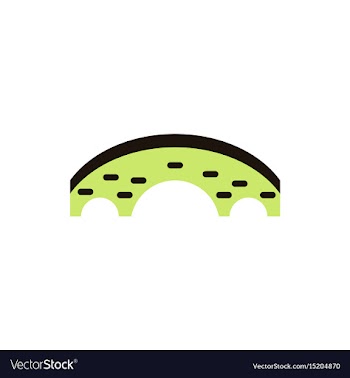 Brick bridge arch architecture building monument vector image