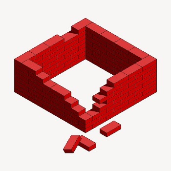 Brick wall clipart, illustration psd. | Free PSD - rawpixel