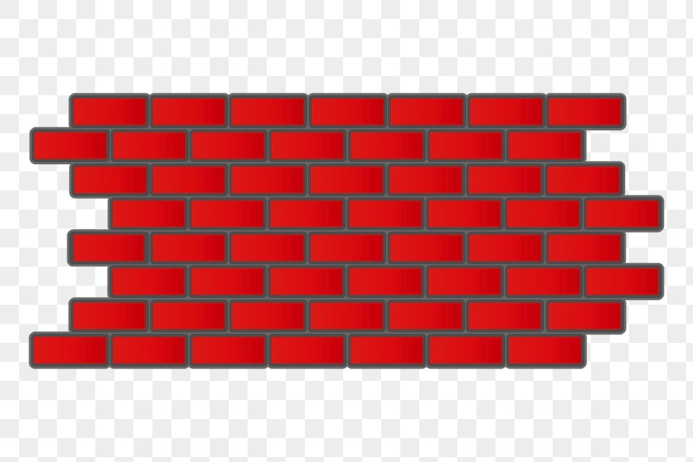 Brick wall png sticker, red | Free PNG - rawpixel