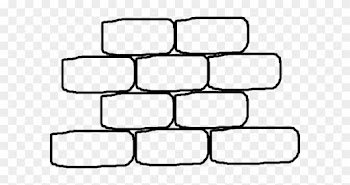 Brick Wall With No Words Clip Art At Clker Com Vector - Bricks Clipart Black And White