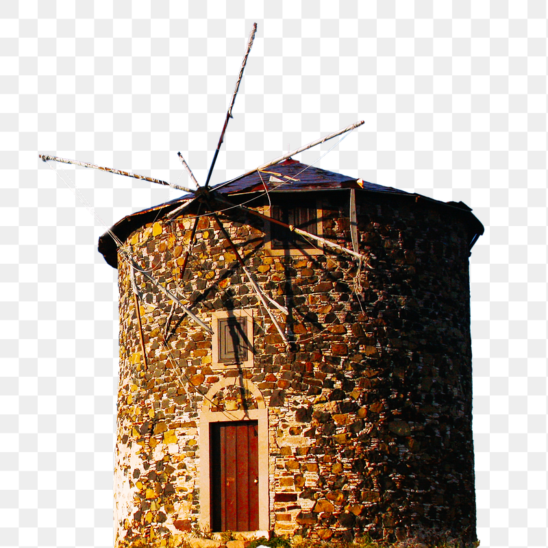 Brick windmill png sticker, transparent | Free PNG - rawpixel