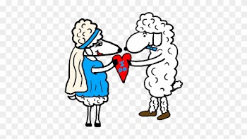 Bride And Groom Clip Art House - Sheep In Wedding Dress