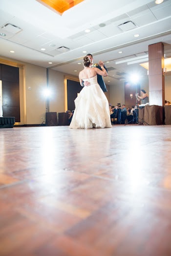 Bride And Groom Dancing