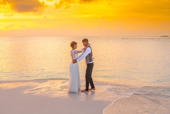 Bride and Groom Dancing