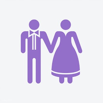 Bride and groom holding hands graphic illustr.. | Free stock vector - 444662