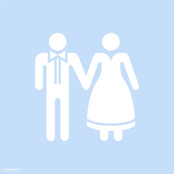 Bride and groom holding hands graphic illustr.. | Free stock vector - 444707