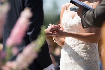Bride and Groom on Wedding Ceremony