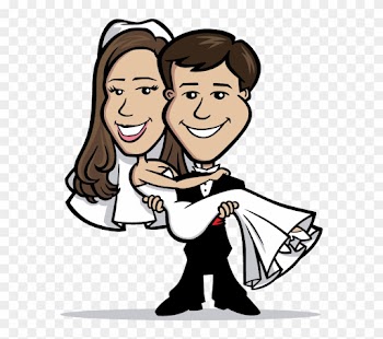 Bride And Groom Pet Rocks Great Silly Wedding Gag Gift - Bride And Groom Cartoon