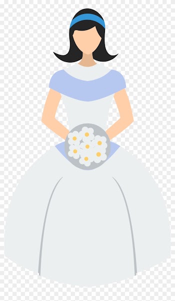 Bride Contemporary Western Wedding Dress Illustration - Bride Contemporary Western Wedding Dress Illustration