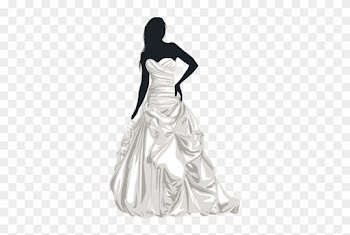 Bride Silhouette Clip Art - Wedding Dresses Png