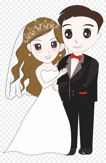 Bridegroom Wedding Cartoon - Bride And Groom Cartoon