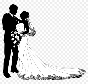 Bridegroom Wedding Clip Art - Wedding Couples Sketch
