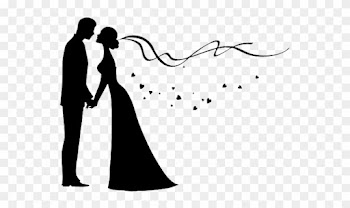 Bridegroom Wedding Invitation Silhouette - Wedding Couple Png Png