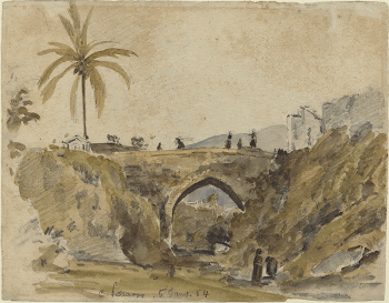 Bridge at Caracas (1854) by Camille | Free Photo - rawpixel
