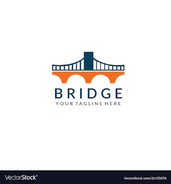 Bridge logo vector image