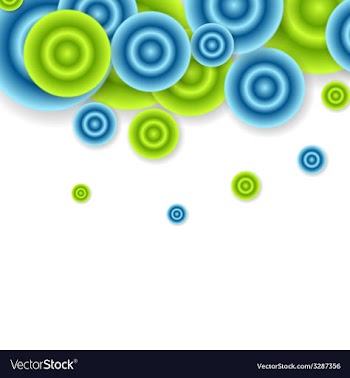 Bright abstract circles design vector image