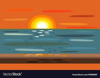 bright abstract of sunset