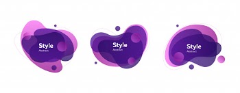 Bright abstract shapes Free Vector