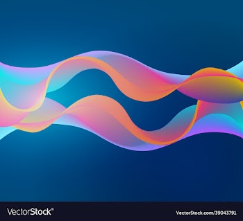 bright blue background smoke wave