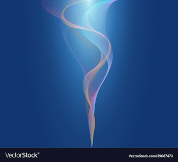 bright blue background smoke wave