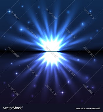  					Bright blue explode vector image														