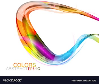 Bright colors shape vector image
