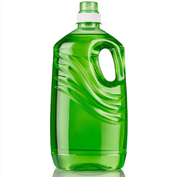 Bright Green Liquid Laundry Detergent Bottle