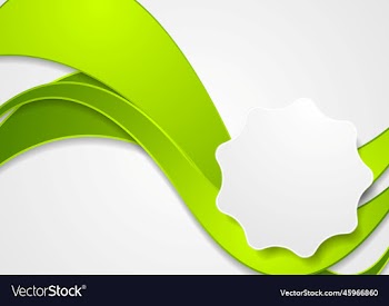 bright green wavy corporate background