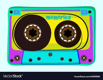 bright isolated of audiocassette