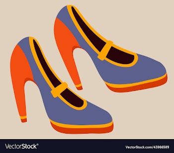 bright mary jane shoes with high heels