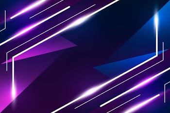 Bright neon lights background Free Vector