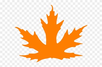 Bright Orange Leaf Clip Art - Maple Leaf Clip Art