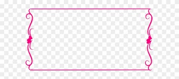Bright Pink Heart Border Clip Art - Page Border
