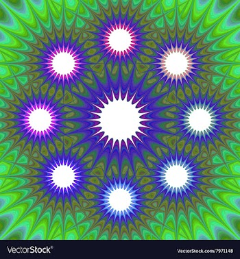 Bright Psychedelic Backdrop vector image
