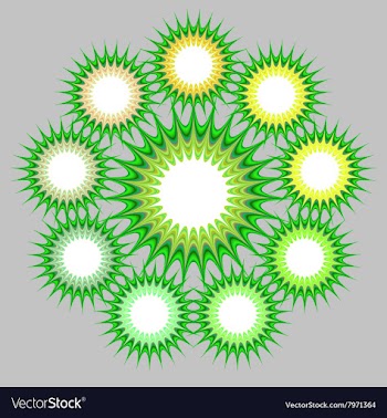 Bright Psychedelic Backdrop vector image