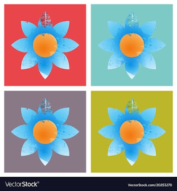 Bright rainbow colors watercolor painted logo vector image