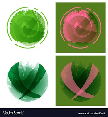 Bright rainbow colors watercolor painted logo vector image