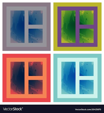 Bright rainbow colors watercolor painted logo vector image