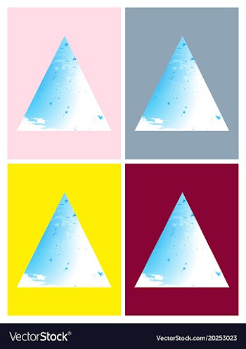 Bright rainbow colors watercolor painted stains vector image