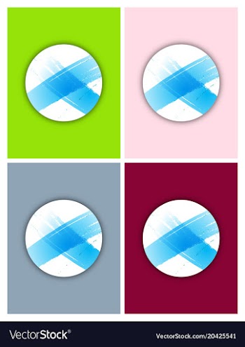 Bright rainbow colors watercolor painted stains vector image