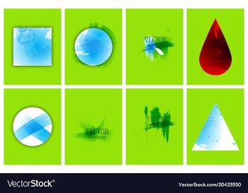 Bright rainbow colors watercolor painted stains vector image