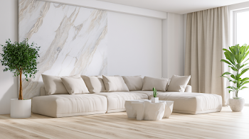 Bright Scandinavian Living Room Interior