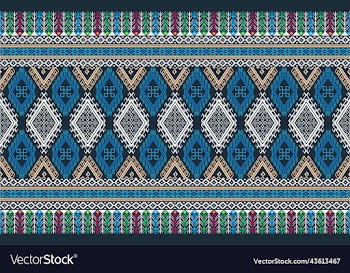 bright seamless aztec pattern with indian traditio