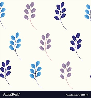 bright seamless pattern of colorful leaves