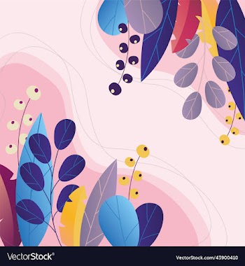 bright seamless pattern of colorful leaves